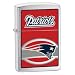 Zippo Lighter NFL NEW ENGLAND Patriots, Brushed Chrome