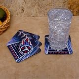 NFL Tennessee Titans 4-Pack Sublimated Logo Neoprene Coaster Set