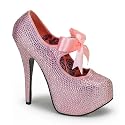 Bordello Luxus-Plateau-Pumps mit Stra&szlig; Teeze-04R