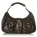 Alessandra Dark Brown Leather Hobo Handbag Bag Purse NEW