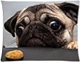 Pug Dog Custom Pillowcase Standard Size 20x26 CP-602