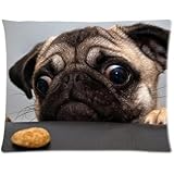 Pug Dog Custom Pillowcase Standard Size 20x26 CP-602