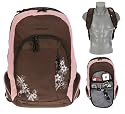 DANIEL RAY Rucksack BAKERSFIELD Laptop - / Notebookrucksack 15,4 Zoll [ 39 x 28 cm ] Braun / Pink Flower