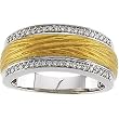 14K Two-Tone Gold Diamond Anniversary Band - 0.20 Ct.