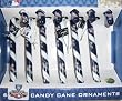 New York Yankees 2009 World Series Champions Candy Cane Ornament Set of 6