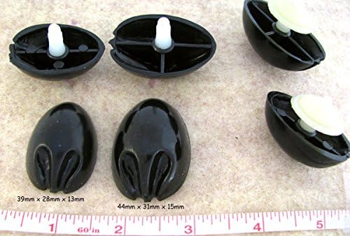 bangdan Noses for Koala Teddy Bears, Fantasy Characters, 44mm black 5 pcs (ship from usa)