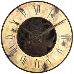 Infinity Instruments Rusty Gears Resin Wall Clock