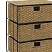 Whitney Design ML-5715 Woven-Seagrass/Rattan 3-Drawer Storage Unit