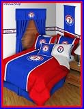 Texas Rangers 4pc MVP Twin Comforter/Sheets Bed Set