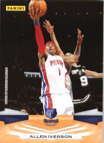 2009 /10 Panini NBA Basketball Card # 71 Allen Iverson Detroit Pistons Mint Condition- Shipped In A Protective ScrewDown Display Case!