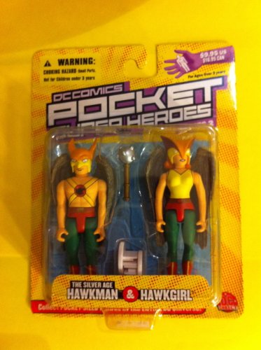  DC Direct Silver Age Hawkman and Hawkgirl DC Comics Pocket Super Heroes Collection