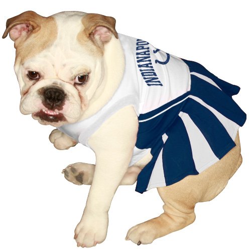 Pets First Indianapolis Colts Pet Cheerleader Uniform Medium