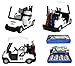 Box of 12 White Golf Carts, 4Ãƒâ€šÃ‚Â½ Die-cast Metal with Pull Back n Go Action. by Box of 12 Die-cast Vehicles