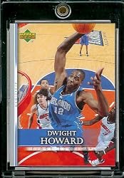 2007-08 Upper Deck First Edition # 199 Dwight Howard - NBA Basketball Trading Card in a Protective Display Case