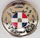 Dominican Republic Flag Spinning Belt Buckle Spinner