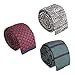 BMC Stylish 3pc Mixed Pattern Mens Fashion Knitted Neck Tie Accessory Set - The Guy Next Door