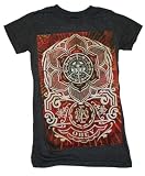Flower Crest Girls T-shirt in Black by Obey Clothing - Ships in ''24'' Hours!