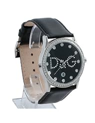 Women Dolce and Gabbana DW0008 Gloria Stainless Steel Gloria Black Dial Strap Cr