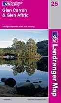 Glen Carron and Glen Affric (OS Landranger Map)