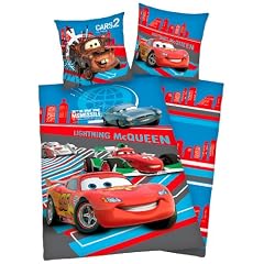 Herding 442922050412 Bettw�sche Disney Cars, Kopfkissenbezug: 80 80 cm, Bettbezug: 135 200 cm, Linon