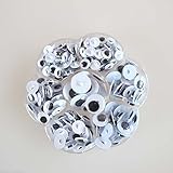 Box 230pcs Sew-on Wiggly Wobbly Googly Eyes Scrapbooking Crafts 8-15mm Assorted