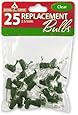 National Tree RBG-25C 25 Clear Replacement Bulbs in Bag with Header for 50 Light Sets UL, 2.5-volt