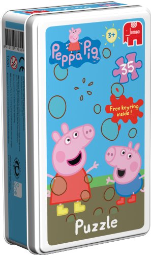 Jumbo Peppa Pig Jigsaw Puzzle in a Tin (35 Pieces)