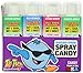 Too Tarts Sugar Free Sour Candy Spray Bottle Blueberry Green Apple Strawberry Assortment (Pack of 12) by Too Tarts