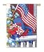 Patriotic Perch Flag Silk Reflections Garden Size Flag