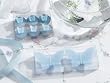 Set of 2 Butterfly Floating Candles, Blue