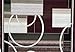 Generations Contemporary Reds Burgundy Modern Square & Circles Area Rug