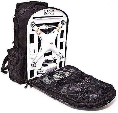 Drone Crates DJI Phantom 3 Backpack - For Advanced &amp; Professional Models, Premium Foam Insert, Accessory Compartments, Thick Comfortable Padded Straps and Lower Back Support Area, and More.