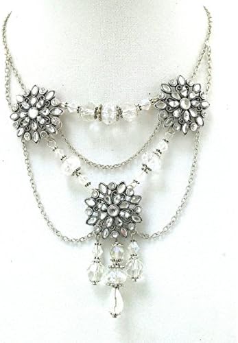 One of a Kind Princess Bride Crystal Statement Necklace