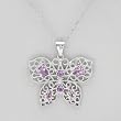Necklace With 2.00ctw Genuine Amethysts Well Made in 925 Sterling silver. Total item weight 9.5g Length 16in