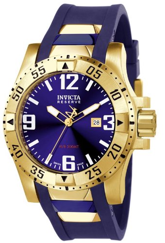 Invicta Men's 6254 Reserve Collection Excursion Blue Polyurethane Watch