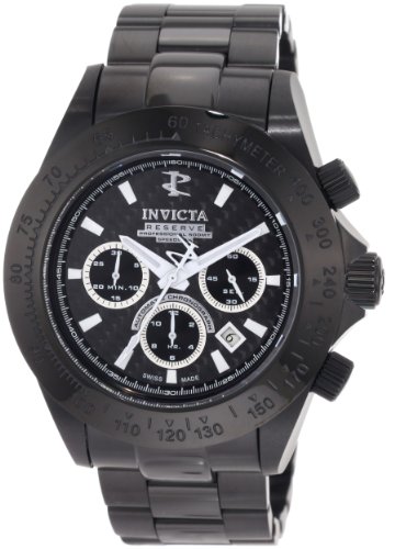 Invicta Men's 0785 Reserve Speedway Automatic Chronograph Black Ion-Plated Stainless Steel Watch