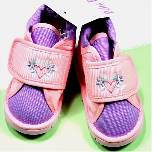 Pink Hearts Baby Shoes