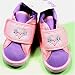 Pink Hearts Baby Shoes
