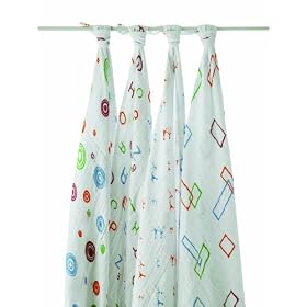 Aden + Anais - 2029 - Coffret de 4 Maxi-Langes - Alpha Bit