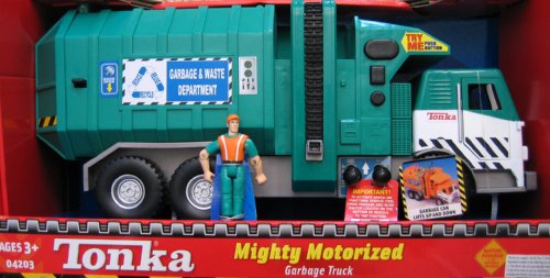 Tonka Mighty Motorized Garbage Truck (green or orange) images
