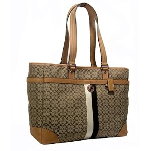 COACH SIGNATURE VOYAGER DIAPER HANDBAG PURSE -13813