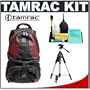 Tamrac 5546 Adventure 6 Digital SLR Camera Bag (Red) + Tripod + Accessory Kit for Canon Rebel T3, T3i, T1i, T2i, EOS 60D, 5D, 7D, Nikon D3000, D3100, D5000, D5100, D7000, D300s, Olympus Evolt E-5, E-30, E-620 & Sony Alpha A560, A580, A33, A35, A55