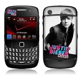 MusicSkins Justin Bieber XOXO Skin for BlackBerry Curve 8520/8530