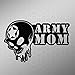 Army Mom Skull Vinyl Decal Sticker | Cars Trucks Vans Walls Laptops Cups | Black | 5.5 X 3.5 Inch | KCD1703B
