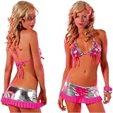 J Valentine Women's Triangle Top With Matching Skirt 4011M