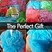 XL Bath Pouf Large Mesh Shower Sponge Set of 4 Pack 70gr, Exfoliating Cleanse Soothe Skin Loofah Luffa Body pouf Mesh Exfoliate Skin Lofah Body Scrubber Soft Bath Pouf Bulk Men Women