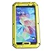 ELECDAY[TM] Metal Corning Gorilla Glass Shockproof/dustproof/weatherproof Military Heavy Protection Hard Cover Skin Case Pouch Shell Membranes for Samsung Galaxy S5 Sv G900 I9600 (Yellow)