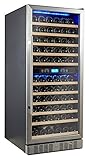 Kalamera 117 Bottle Compressor Wine Cooler Dual Zone with Touch Control