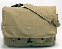 khaki Vintage Paratrooper Shoulder Bag