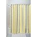 InterDesign Moxi Fabric Shower Curtain, Yellow and Gray, 72-Inch by 72-Inch